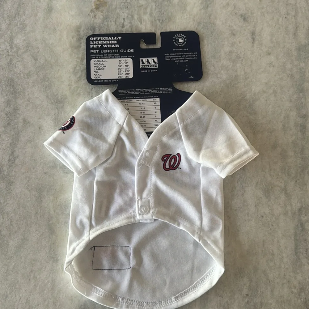Washington Nationals Pet Jersey